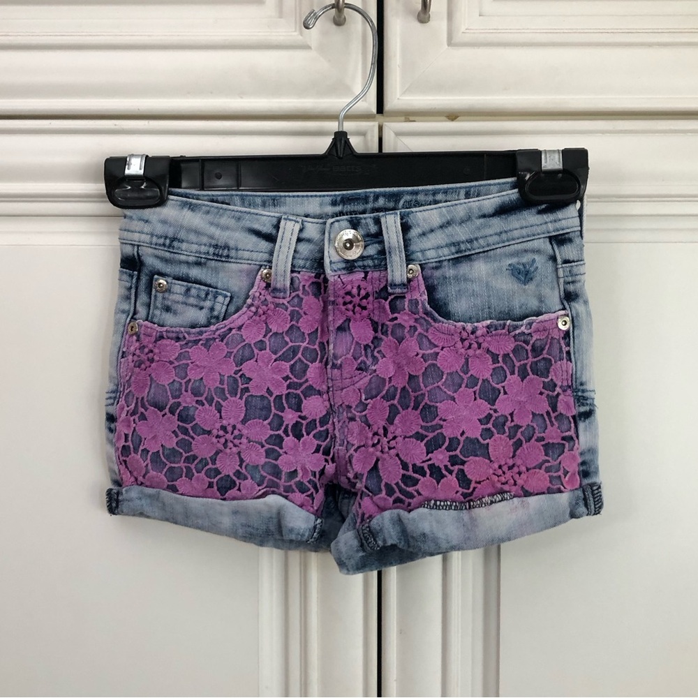 Justice premium girl’s denim shorts